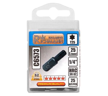 Bit nastavak TORX T-15 x 25mm 1/4" - cover