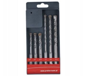Set svrdala za beton, SDS Plus 5, 6, 8, 10, 12 x 160 mm - cover