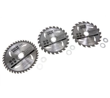 Set listova kružne pile s redukcijskim prstenovima, 184 mm - cover