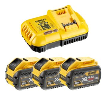 Dewalt brzi punjač XR Flexvolt sa 3 baterije 54V, 9.0Ah - cover