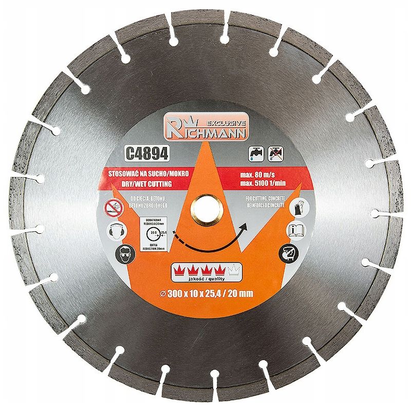 00021596_tarcza-diamentowa-beton-300x25-4-20mm-c4894-ean-gtin-5906741648943