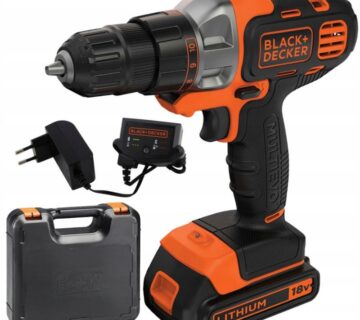 Black&Decker aku bušilica-odvijač 18V, 1.5Ah, Multievo - cover