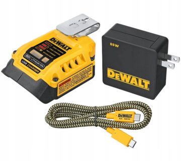 Usb punjač i adapter za XR baterije Dewalt, powerbank funkcija - cover