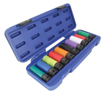 Set nasadnih ključeva sa zaštitom za alu felge 1/2", 10 komada - cover