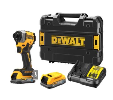 DeWalt udarni odvijač 1/4",208Nm 18V, 2x1,7Ah Powerstack - cover