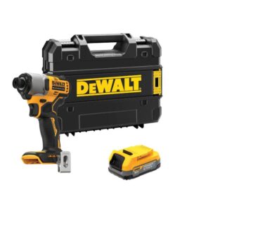 DEWALT udarni odvijač s baterijom DCF840E1T u koferu bez punjača - cover