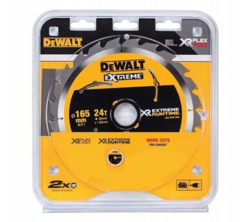 Dewalt list kružne pile -  XR EXTREME RUNTIME 165MM X 24T (20MM) - cover