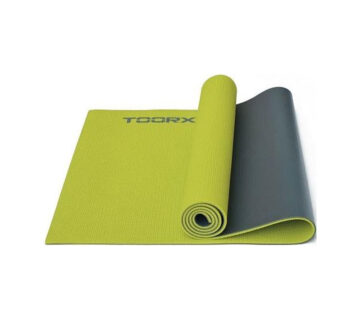 Podloga za jogu Toorx 173x60x0.6 cm, zeleno-siva - cover
