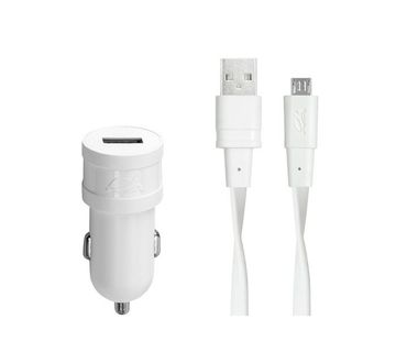 Auto punjač RivaPower VA4211 WD1 White 1A / 1xUSB + kabel microUSB 1.0m - cover