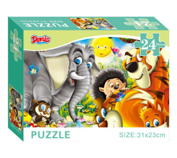 Puzzle / Slagalica, 24 kom, Životinje džungle - cover