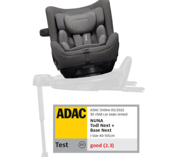 Autosjedalica NUNA Todl Next 360° i-Size 0/+1 (0-18,5 kg), Granite - cover