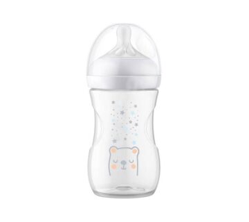 Avent Response Natural Bočica s ventilacijskim umetkom, Medo, 260 ml - cover