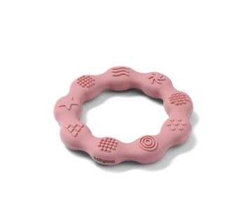 BabyOno Grickalica za zube Prsten, roza - cover