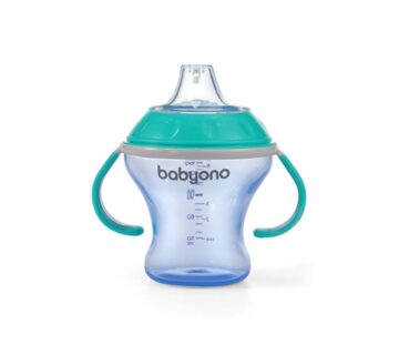 BabyOno Neprolijevajuća čaša Natural, plavo-tirkizna - cover