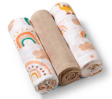 BabyOno Tetra pelene Muslin Duga, bež - cover