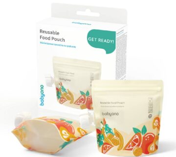 BabyOno Višekratna vrećica za pohranu hrane 150 ml, 5 kom - cover