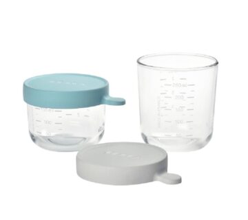 Beaba set od 2 staklene posude 150/250 ml, Airy green/ Light mist - cover