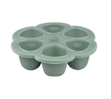 Beaba set od 6 silikonskih posuda za zamrzavanje od 90 ml, Sage green - cover