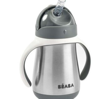 Beaba Termo bočica sa slamkom 250 ml, Mineral Grey - cover