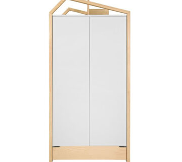 Bellamy Tatam dvokrilni ormar, white/pine - cover