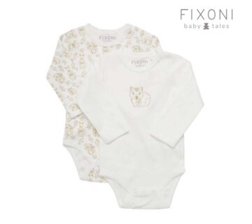 Fixoni - Bodi dugi rukav (2 kom), Snow white, vel. 62 - cover