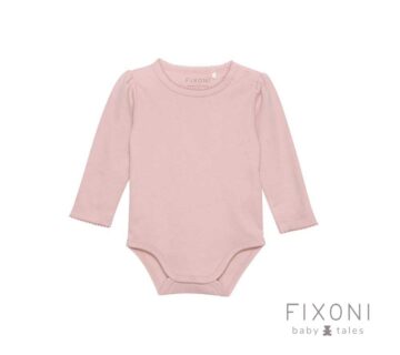 Fixoni - Bodi dugi rukav, Misty Rose, vel. 50 - cover