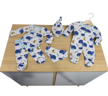 Bebe stars 5- dijelni poklon set Kit, plavi, 0-6 mj. - cover