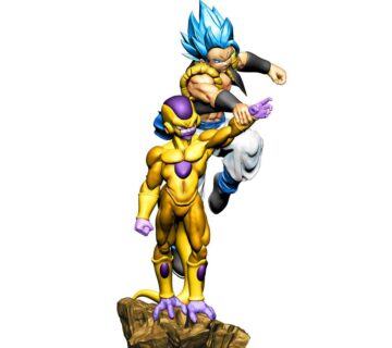 Dragon Ball Super Dracap Re:Birth Golden Frieza vs SSB Gogeta figura 8cm - cover