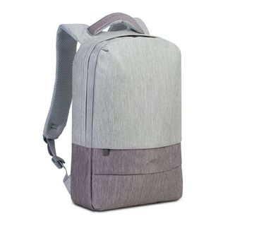 Ruksak RivaCase 15.6”  Prater 7562 grey/mocha anti-theft laptop backpack - cover