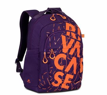 Ruksak RivaCase 30L Heide 5430 violet/orange Urban backpack - cover