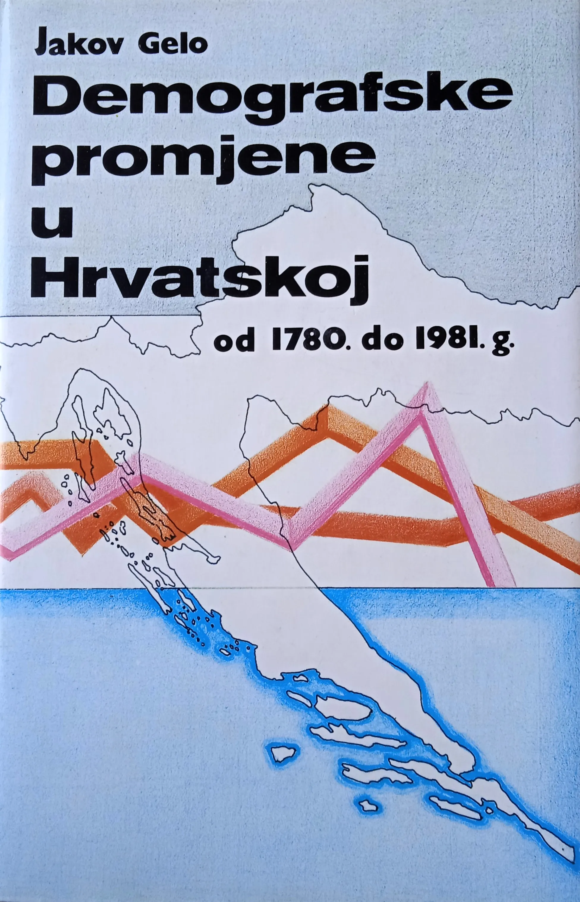 DEMOGRAFSKE PROMJENE U HRVATSKOJ od 1780 do 1981 Jakov Gelo - cover