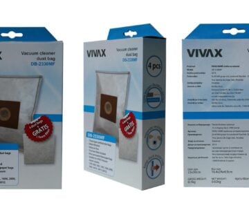 VIVAX HOME vrećice za usisavač sint. (4kom/pak) + filter DB-2330MF - cover