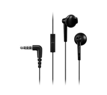 PANASONIC slušalice RP-TCM55E-K crne, in ear mikrofon - cover