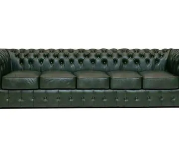 Chesterfield Garnitura Class Leather | 5-sjedišta | Cloudy Green - cover