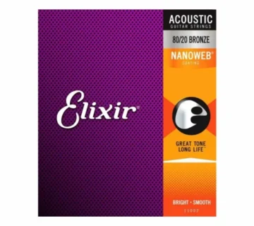 ELIXIR 11-52 NANOWEB BR, žice za akustičnu gitaru - cover