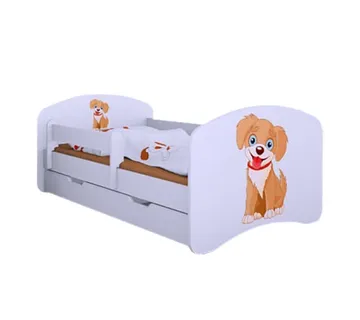 Drveni dječji krevet Happy psić s ladicom – 180*90 - cover