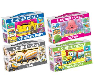 Puzzle / slagalice set od 6 kocki - cover