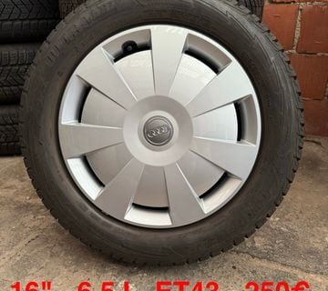 AUDI SET ČELIČNIH 5X112 16" GUME GOODYEAR 205/55R16 / 4 KOMADA - cover