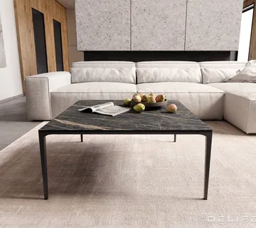 Klub stolić Levente 85x85cm, Materijal: Keramika Laminam Noir Desir - cover