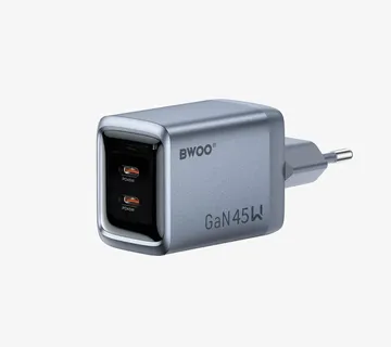 BWOO GaNex 65W GaN punjač s 3 priključka (USB-C) Otporan na VATRU I PLAMEN - cover