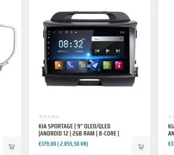 RADIO KIA SPORTAGE| 9" OLED/QLED | ANDROID 12 | 2GB RAM | 8-CORE | DSP - cover
