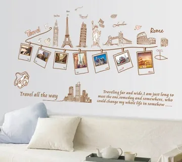 Velika popularna zidna naljepnica Love travel - cover