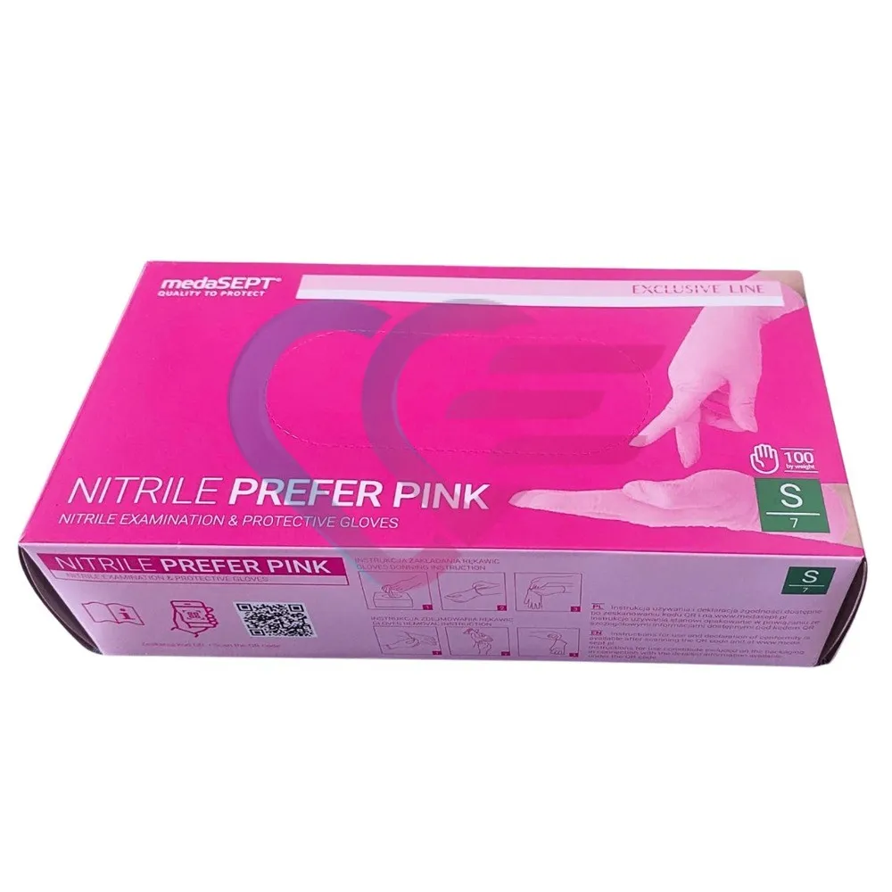 RUKAVICE NITRIL, PINK, S - cover