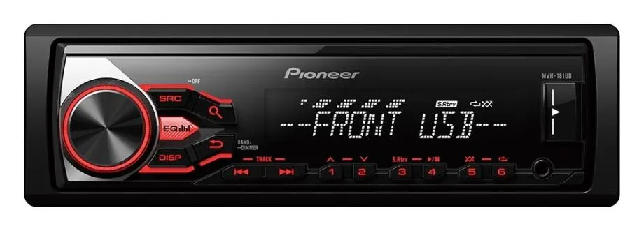 AUTORADIO + DALJINSKI PIONEER MVH-181UB, MP3 ,USB , AUX - cover
