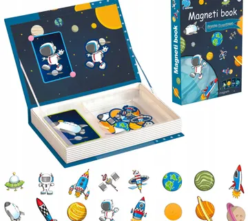 Montessori magnetna slagalica – knjiga s planetama - cover