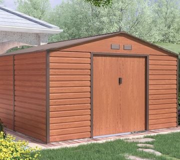 Vrtna metalna kućica 10,18 m² – 3,3 m x 3,1 m - SMEĐA - cover