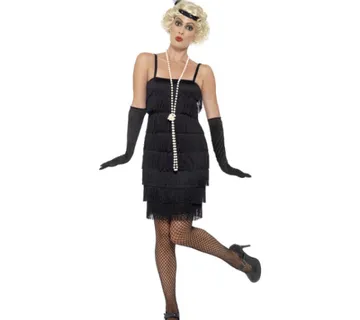 20-e Charleston haljina set sa rukavicama i povezom - cover