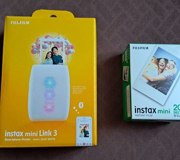 Prijenosni printer Instax Mini Link 3 + Fujifilm 2x10; ZG (Jarun) - cover