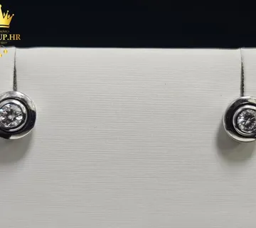 ZLATNE NAUŠNICE S DIJAMANTIMA 0.20CT 14K / R1, RATE! - cover