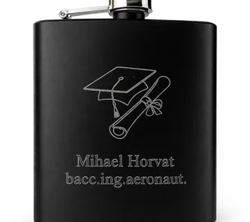 Personalizirana pljoska s gravurom – poklon za diplomu - cover